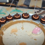 Lyn decorated the pie with "Witches Hats" probably from pinterest...